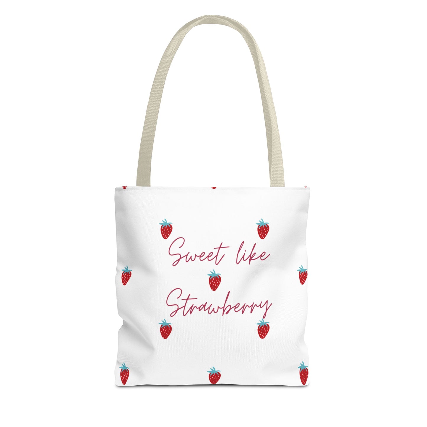 Sweet Strawberry Tote Bag, Cute Shopping Bag, Fruit Lover Gift, Summer Accessory, Eco-Friendly Tote, Everyday Use