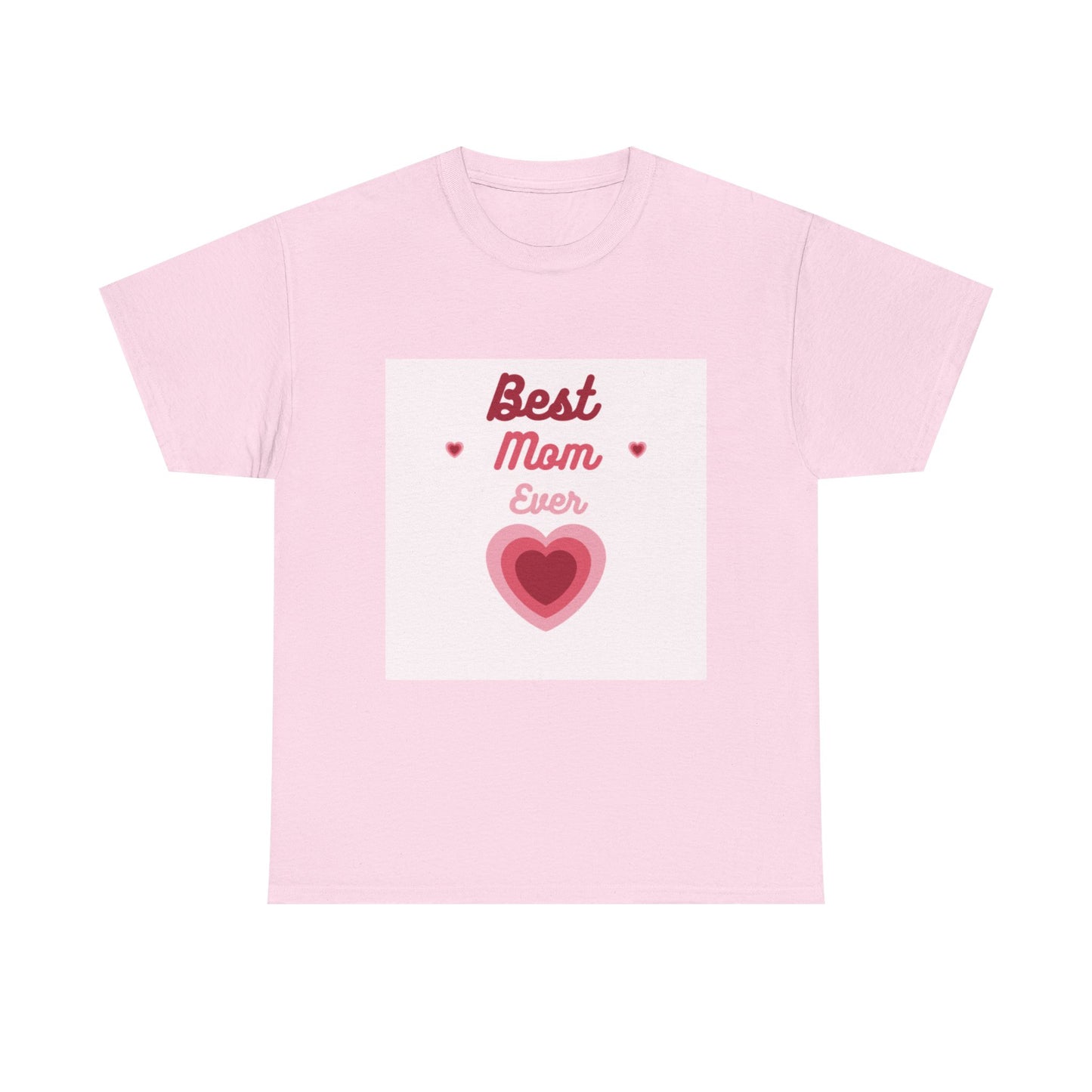 Best Mom Ever Unisex Heavy Cotton Tee - Perfect Gift for Mother's Day, Birthdays, Family Gatherings, Everyday Wear, Casual Style
