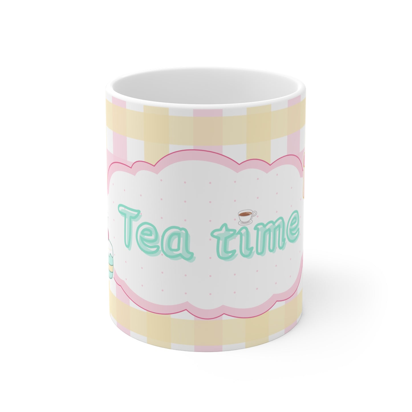 Whimsical Tea Time Mug | Cute Gift for Tea Lovers, Cozy Home Decor, Unique Kitchenware, Great for Birthdays, Afternoon Tea