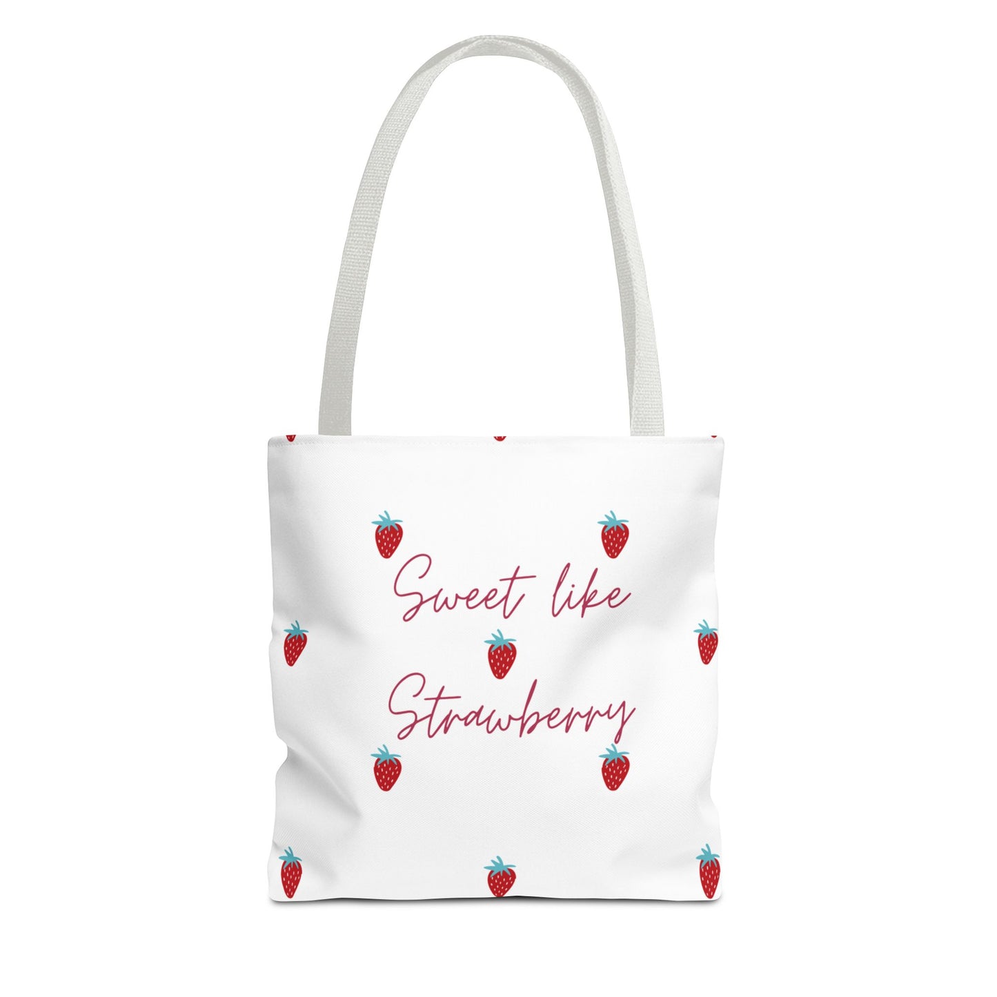 Sweet Strawberry Tote Bag, Cute Shopping Bag, Fruit Lover Gift, Summer Accessory, Eco-Friendly Tote, Everyday Use