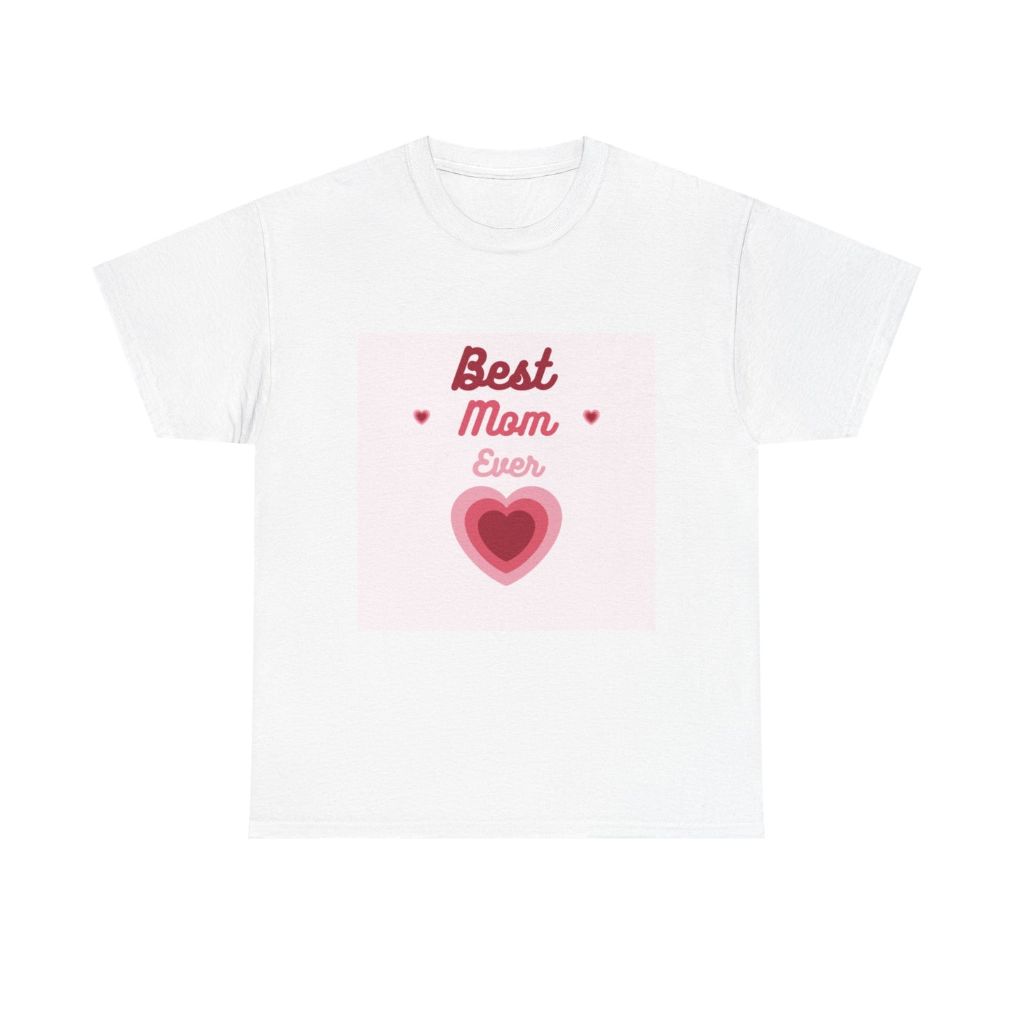 Best Mom Ever Unisex Heavy Cotton Tee - Perfect Gift for Mother's Day, Birthdays, Family Gatherings, Everyday Wear, Casual Style
