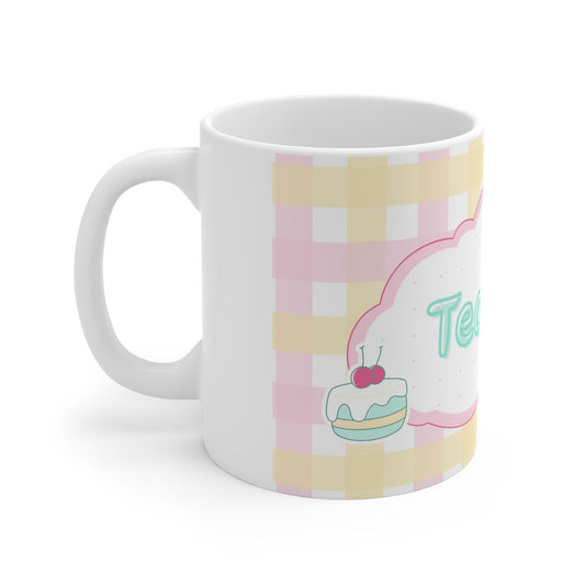 Whimsical Tea Time Mug | Cute Gift for Tea Lovers, Cozy Home Decor, Unique Kitchenware, Great for Birthdays, Afternoon Tea
