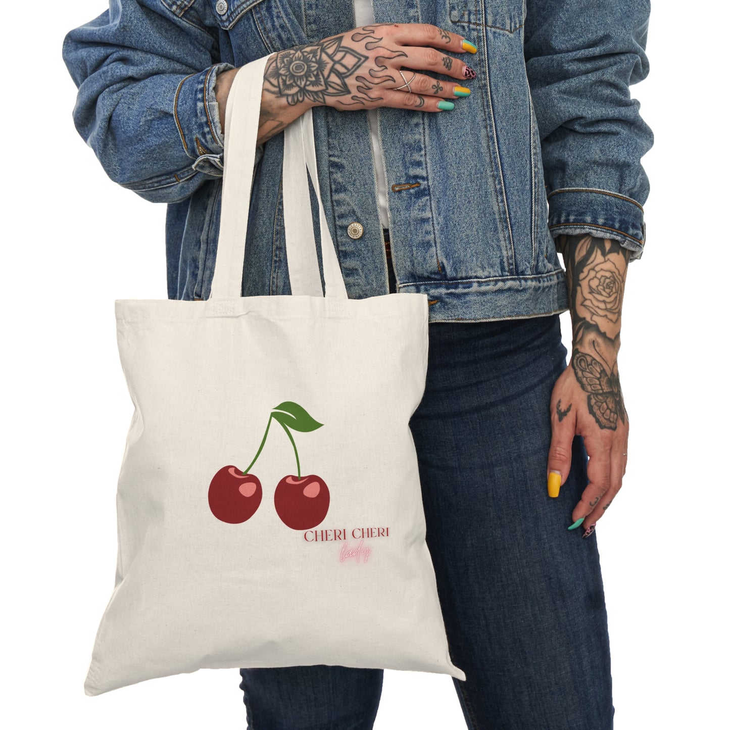 Cherry Vibes Tote Bag - Eco-Friendly, Stylish, Reusable Shopping Bag, Gift for Her, Everyday Carryall